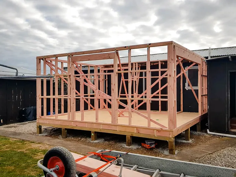 House extension construction to add an extra room