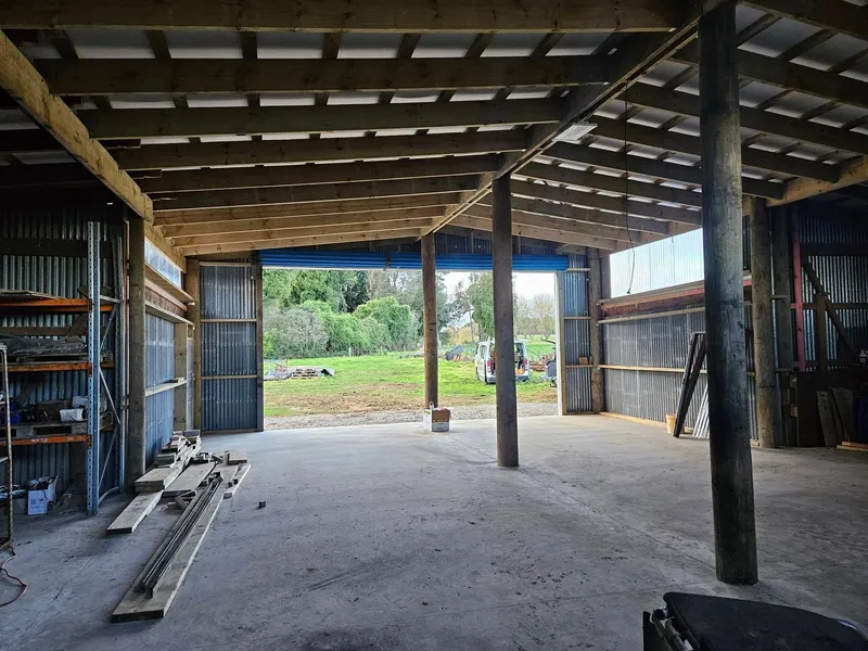 Smooth workshop floor built by Manawatu builders