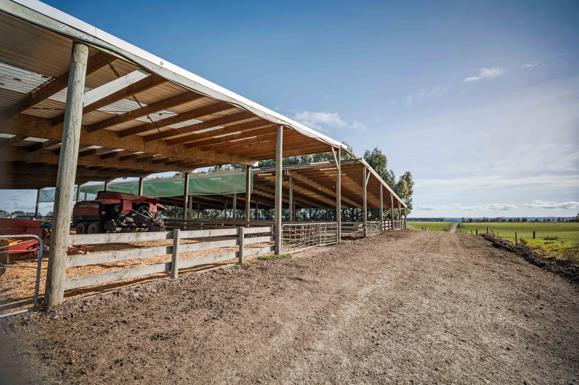 Large double shed herd home on Manawatu dairy farm